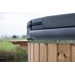Houtgestookte hottub Intern - vierkant - 5-6 personen - Wit