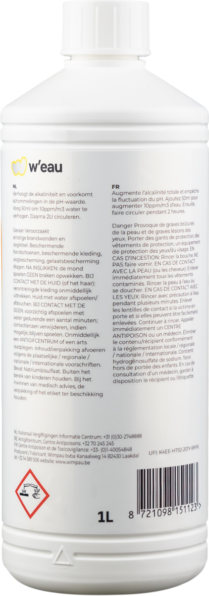 W'eau TA- Alkaliteit - 1 liter