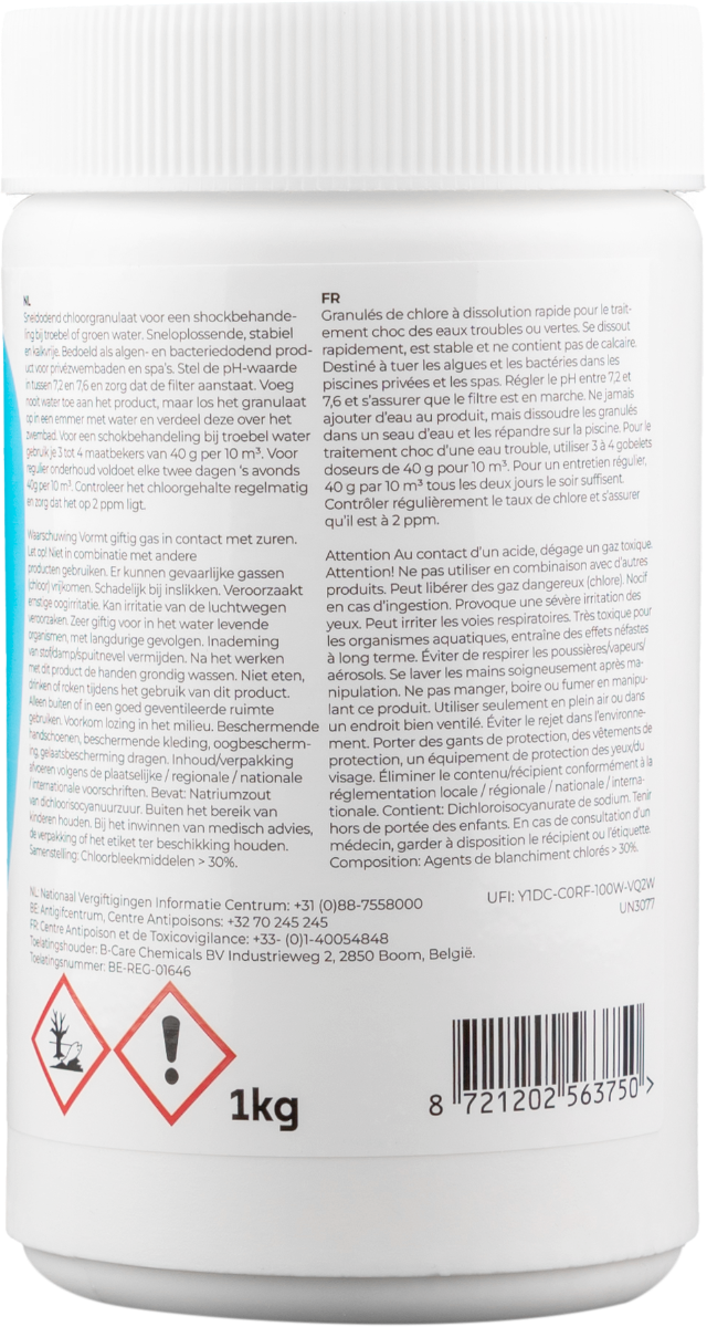 W'eau Chloorgranulaat - 1 kg