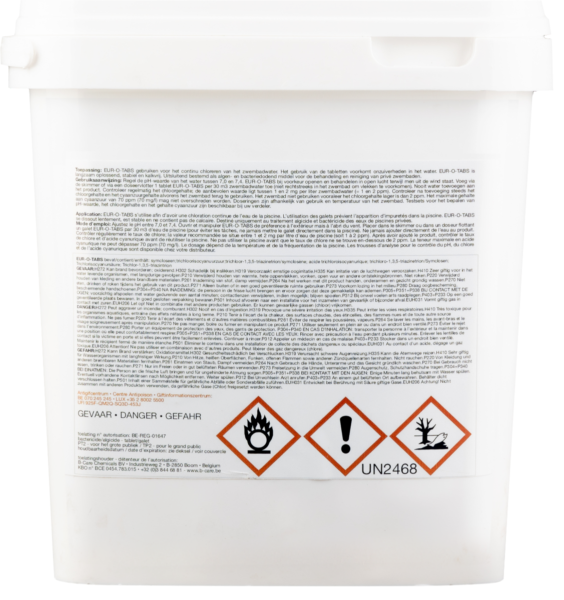 W'eau kleine chloortabletten 20 grams - 5 kg