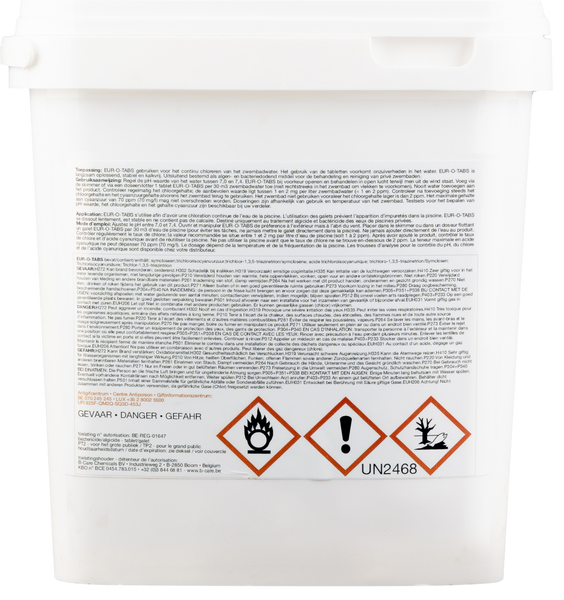 W'eau kleine chloortabletten 20 grams - 5 kg