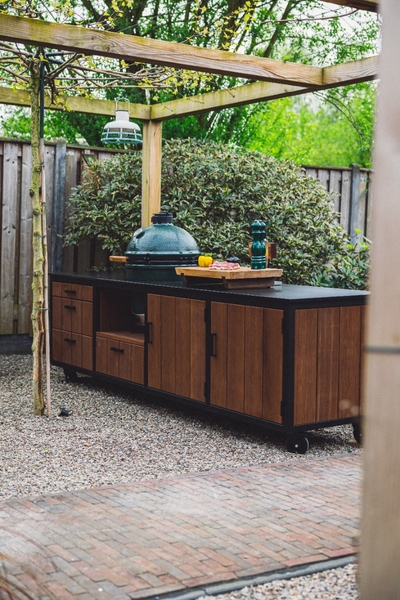 Fraaii Buitenkeuken Bamboo Natural Storage