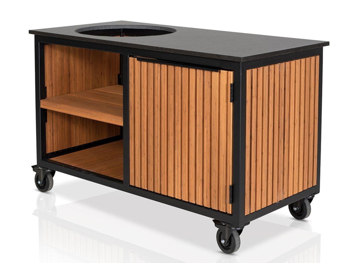 Fraaii Buitenkeuken Bamboo Teak Oil Rhombus Storage