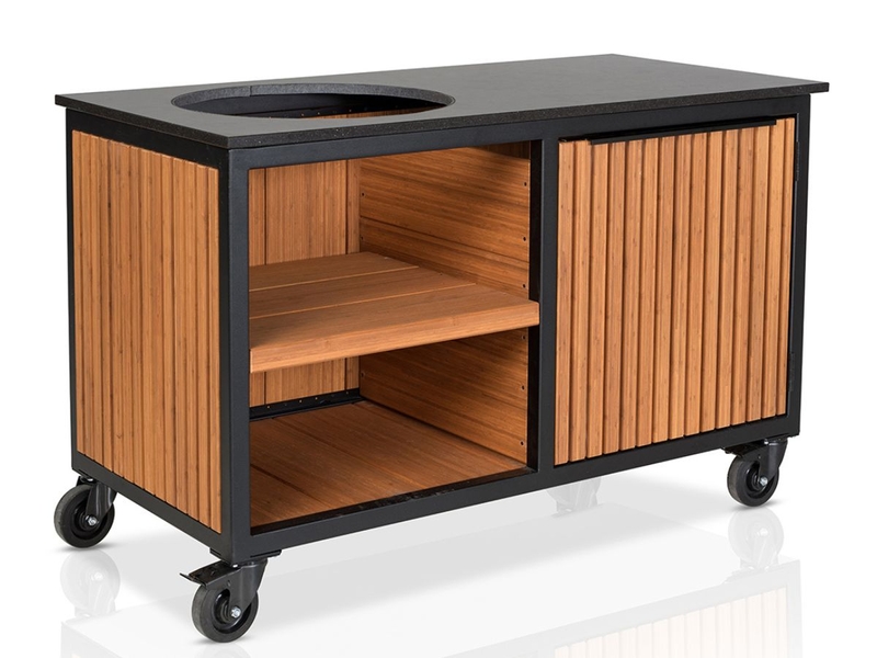 Fraaii Buitenkeuken Bamboo Teak Oil Rhombus Storage