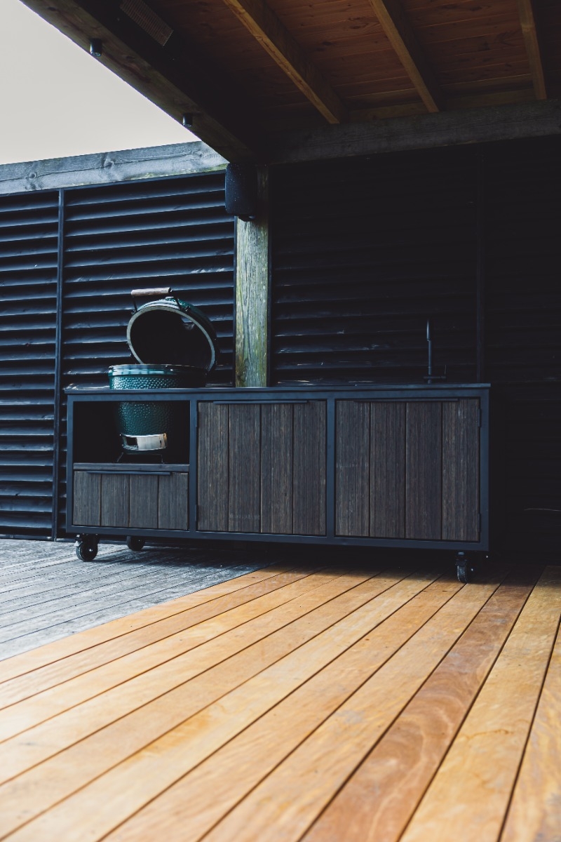 Fraaii Buitenkeuken Bamboo Graphite Storage XL