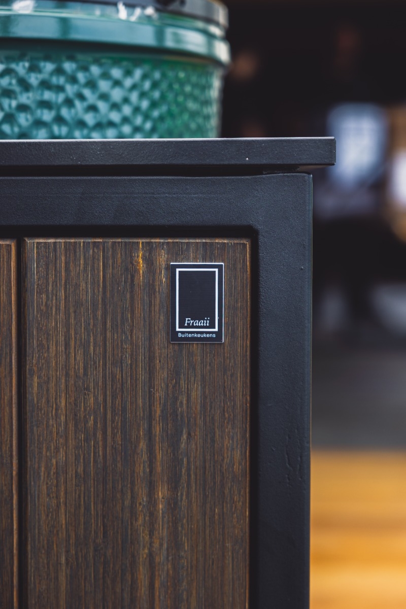 Fraaii Buitenkeuken Bamboo Graphite Storage XL