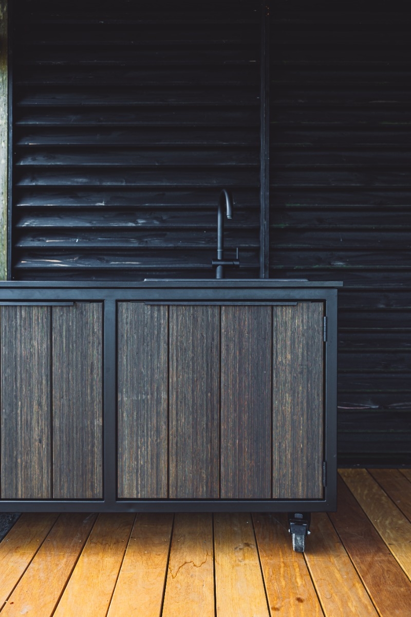 Fraaii Buitenkeuken Bamboo Graphite Storage XL