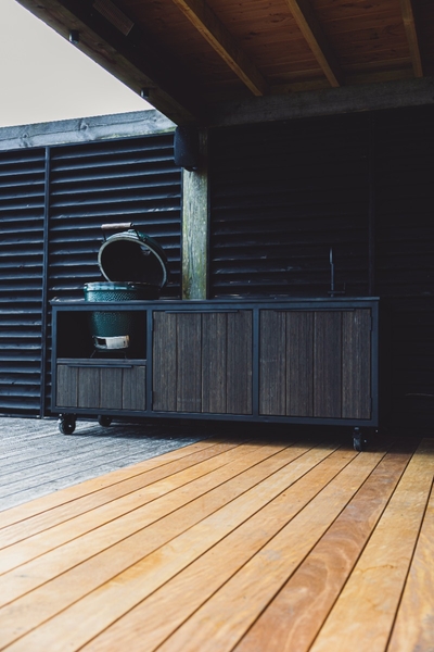 Fraaii Buitenkeuken Bamboo Graphite Storage XL