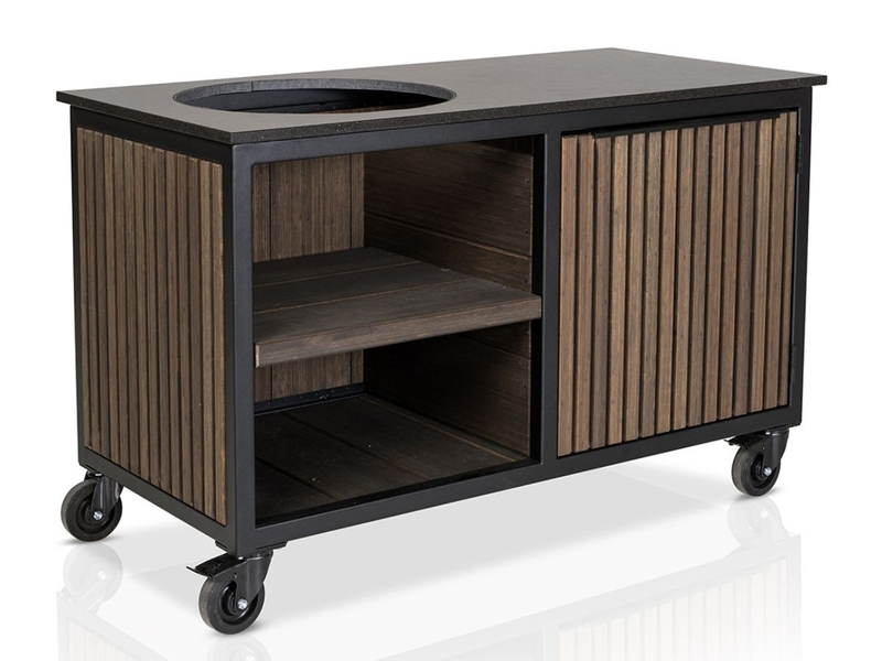 Fraaii Buitenkeuken Bamboo Graphite Rhombus Storage