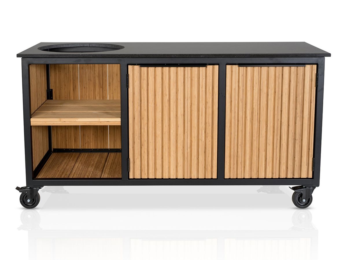 Fraaii Buitenkeuken Bamboo Natural Rhombus Inferno