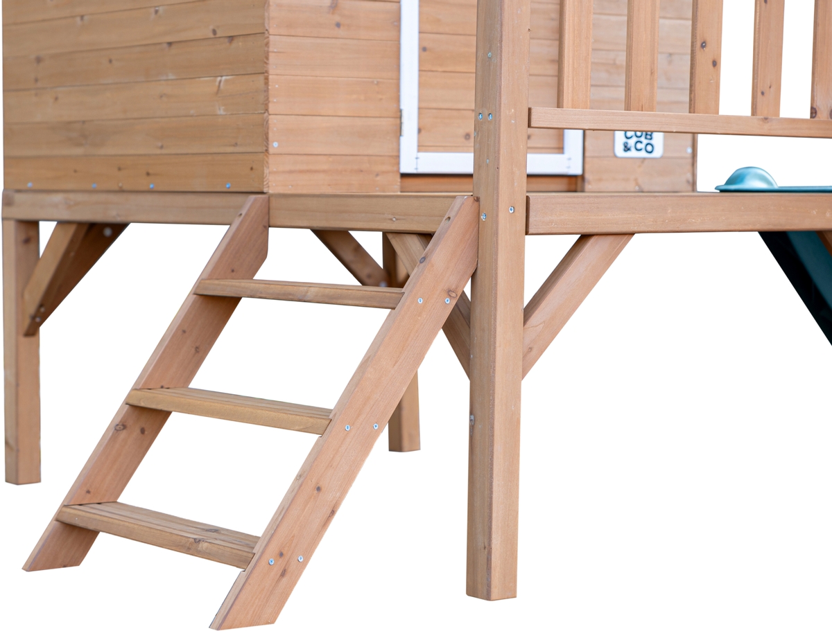 Cub & Co. Queenslander houten speelhuisje met glijbaan