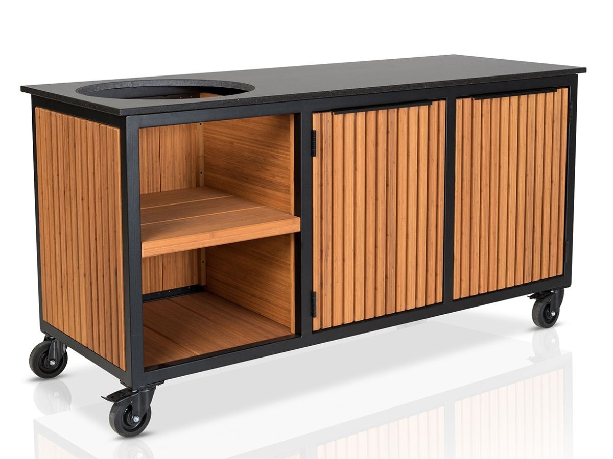 Fraaii Buitenkeuken Bamboo Teak Oil Rhombus Inferno