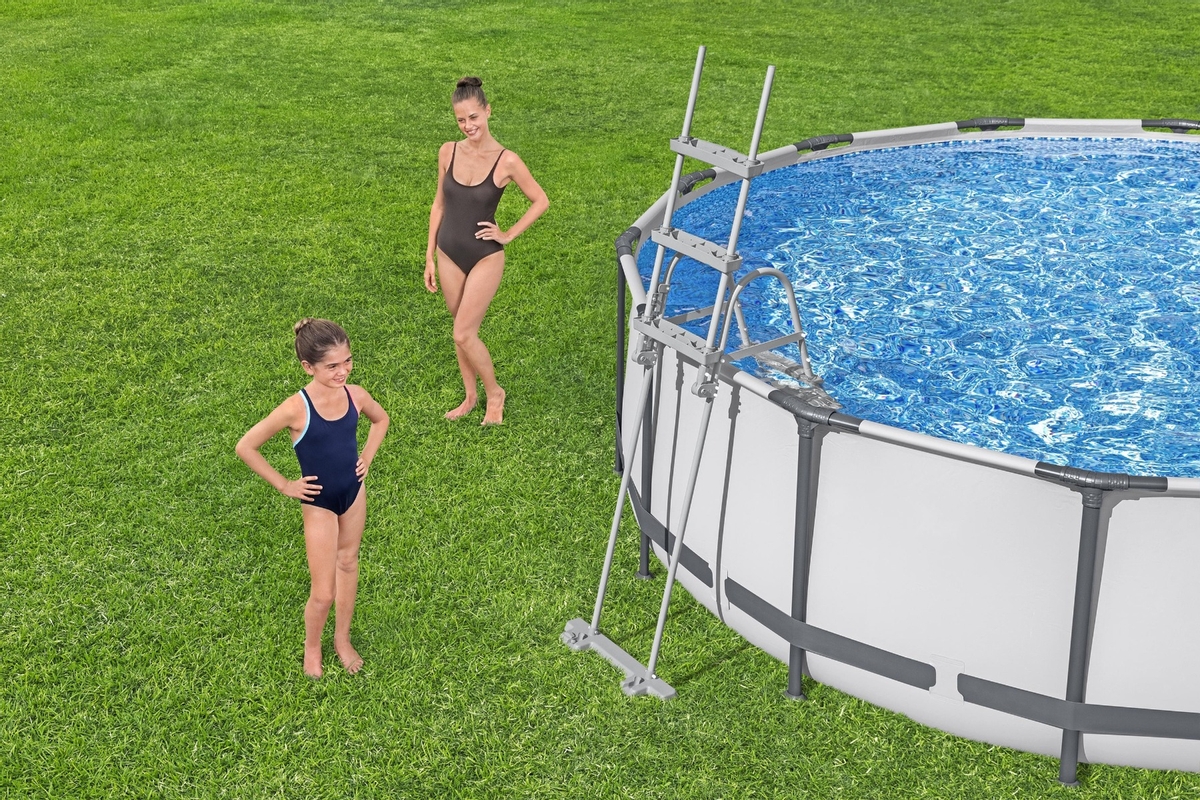 Bestway zwembadtrap 84 - 107 cm - Afneembare treden