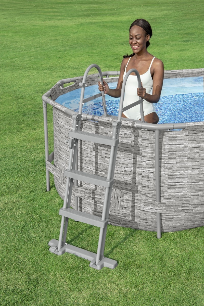 Bestway zwembadtrap 84 - 107 cm - Afneembare treden