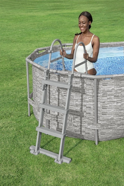 Bestway zwembadtrap 84 - 107 cm - Afneembare treden