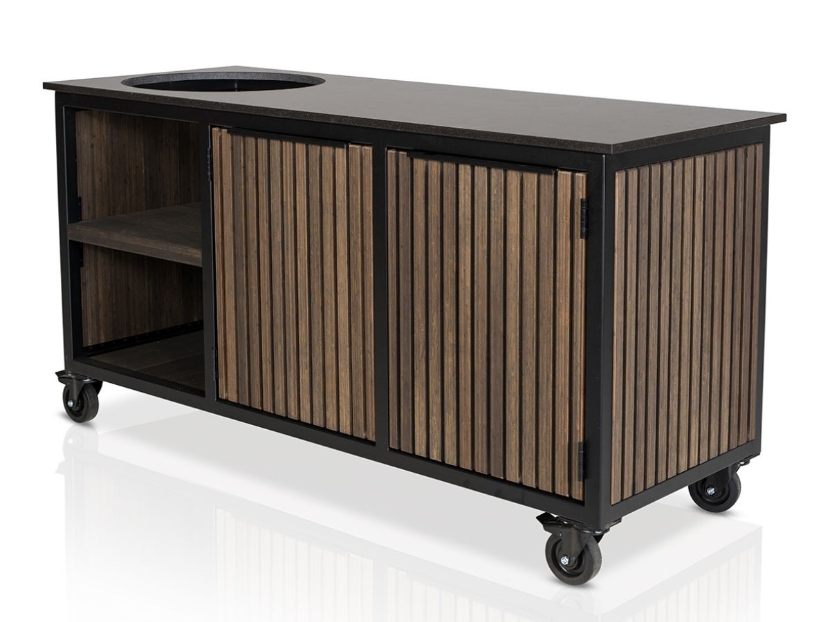 Fraaii Buitenkeuken Bamboo Graphite Rhombus Inferno