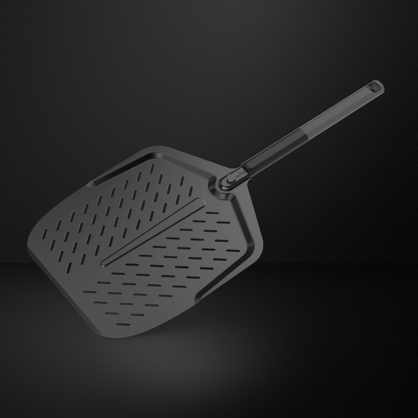 Witt Soft Grip- Black premium pizzachep met gaten - 12 Inch