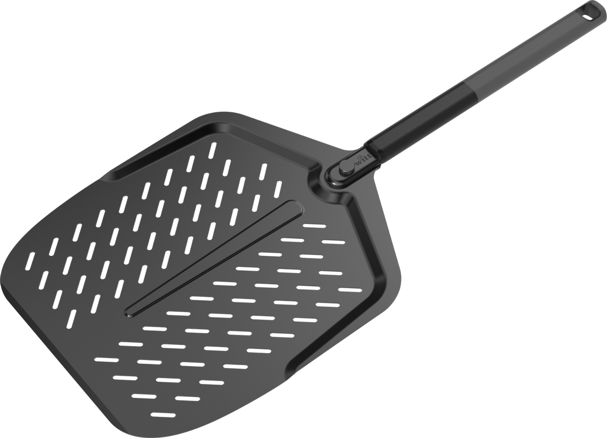 Witt Soft Grip- Black premium pizzachep met gaten - 14 Inch