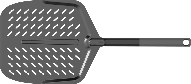 Witt Soft Grip- Black premium pizzachep met gaten - 14 Inch