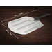 Witt pizzachep met gaten - 12 Inch