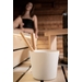 Rento Design sauna-emmer met greep - Wit