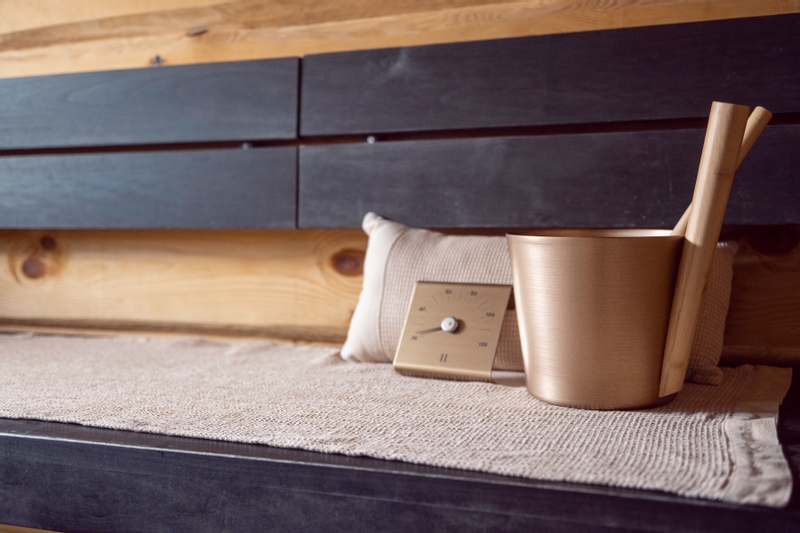 Rento Design sauna-emmer met greep - Champagne