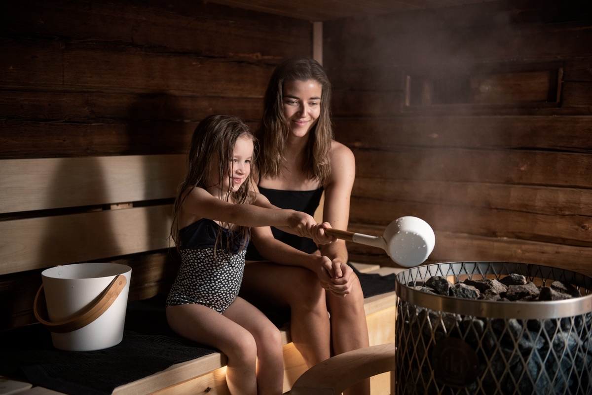 Rento Design sauna-emmer met beugel - Wit