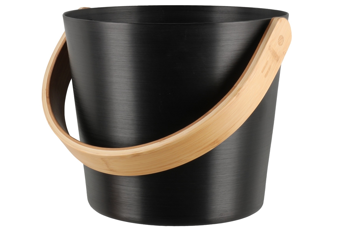 Rento Design sauna-emmer met beugel - Zwart