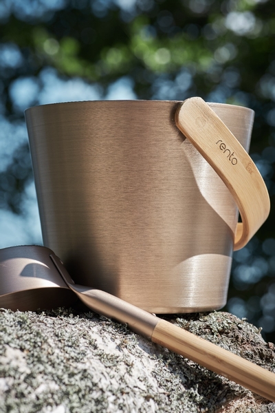 Rento Design sauna-emmer met beugel - Champagne