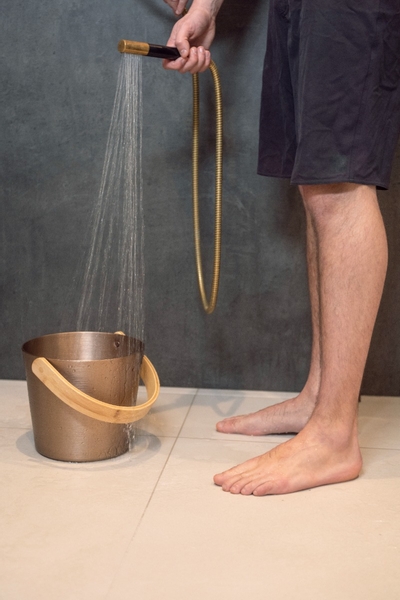 Rento Design sauna-emmer met beugel - Champagne