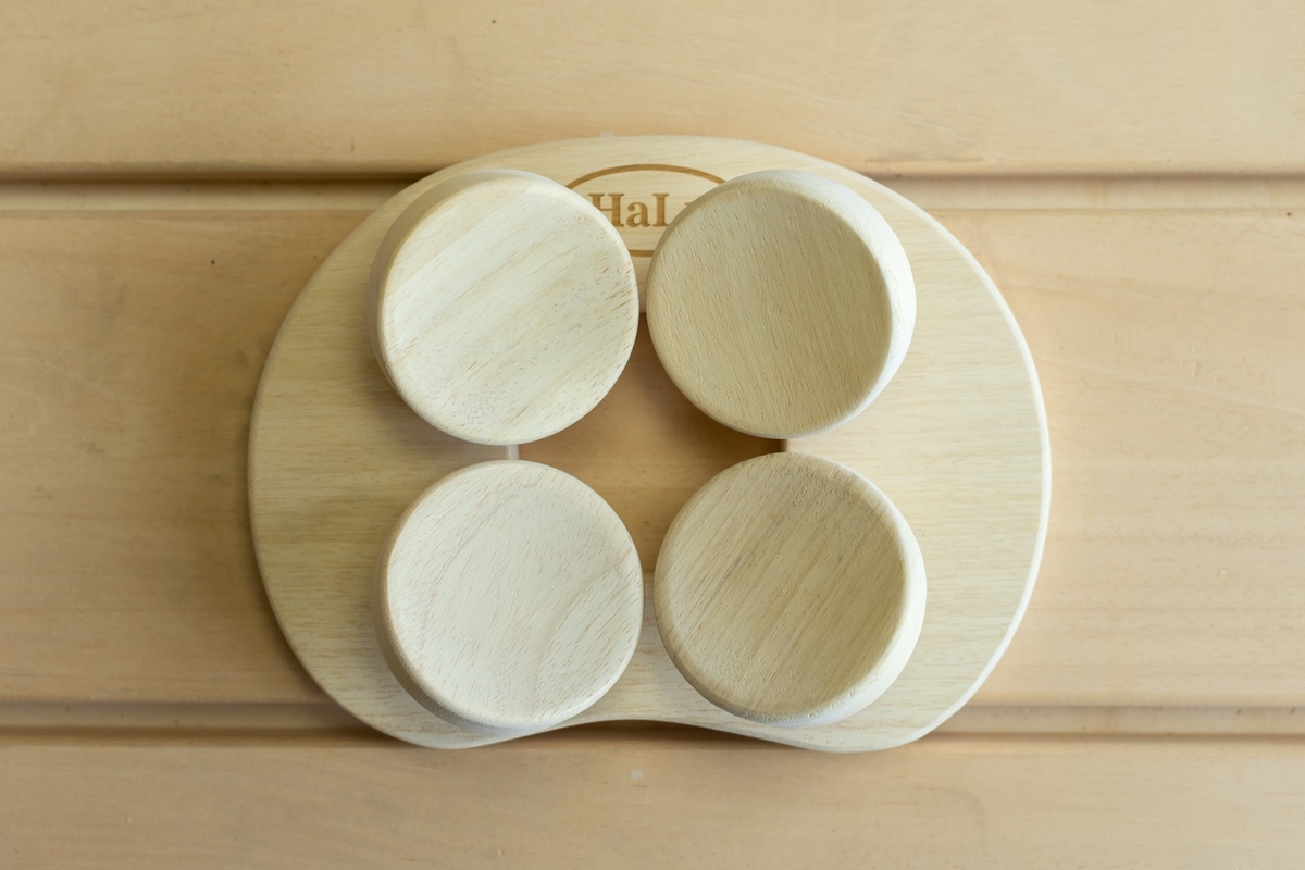 Halu ergonomische hoofdsteun voor Sauna - Rond - Aspen