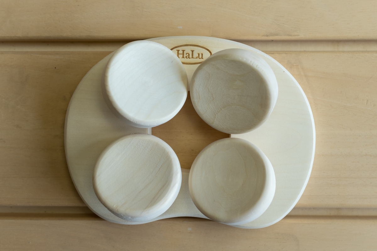 Halu ergonomische hoofdsteun voor Sauna - Rond - Aspen