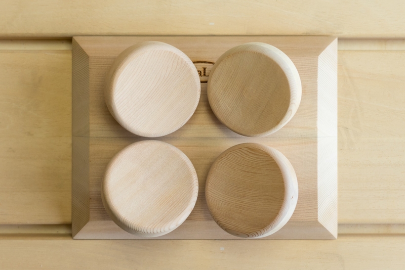 Halu ergonomische hoofdsteun voor Sauna - Rechthoek - Red Cedar