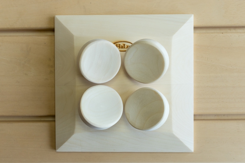 Halu ergonomische hoofdsteun voor Sauna - Vierkant - Aspen