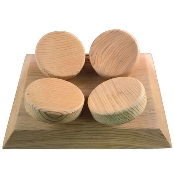 Halu ergonomische hoofdsteun voor Sauna - Vierkant - Red Cedar