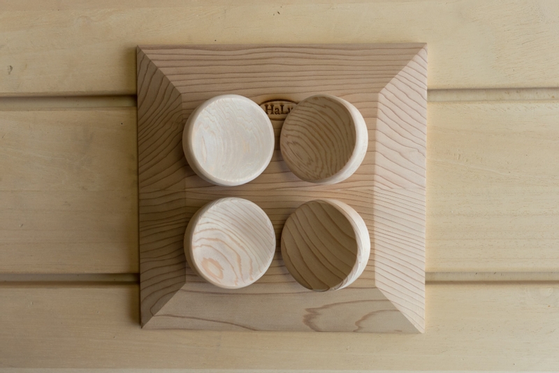 Halu ergonomische hoofdsteun voor Sauna - Vierkant - Red Cedar