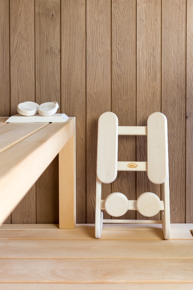 Halu ergonomische lage rugsteun voor sauna - Aspen