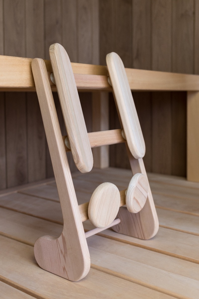 Halu ergonomische lage rugsteun voor sauna - Red Cedar