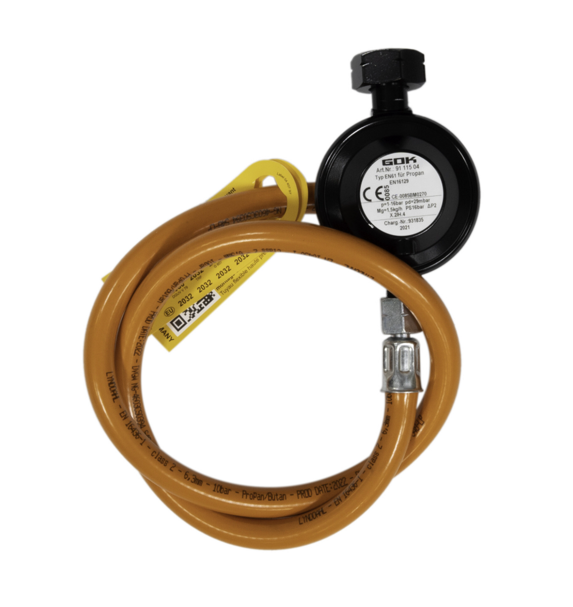 Napoleon Slang en regelaar 30mbar NL