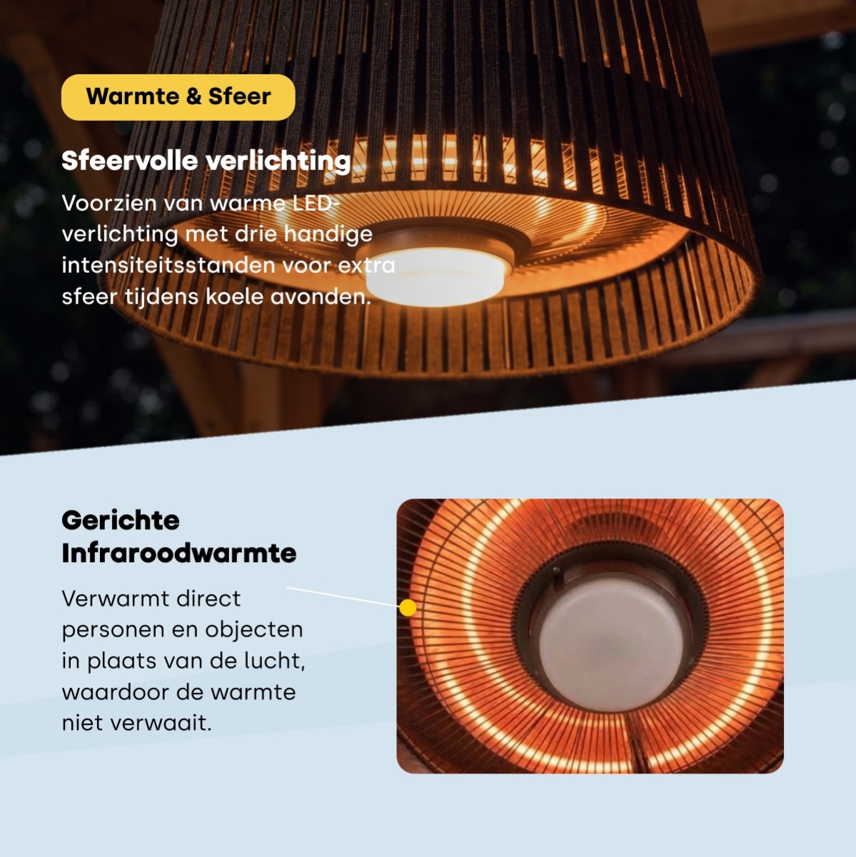 Luminous Lumora Ceiling 2000 watt terrasverwarmer