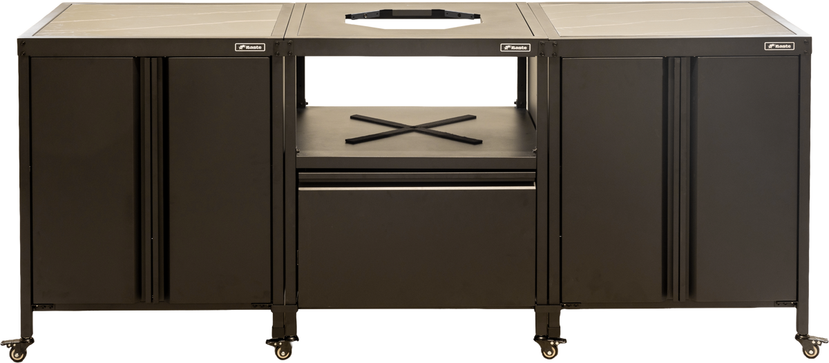 BASTE Build & Grill Kitchen Stainless steel kamado-insert - 13-16 inch - Black