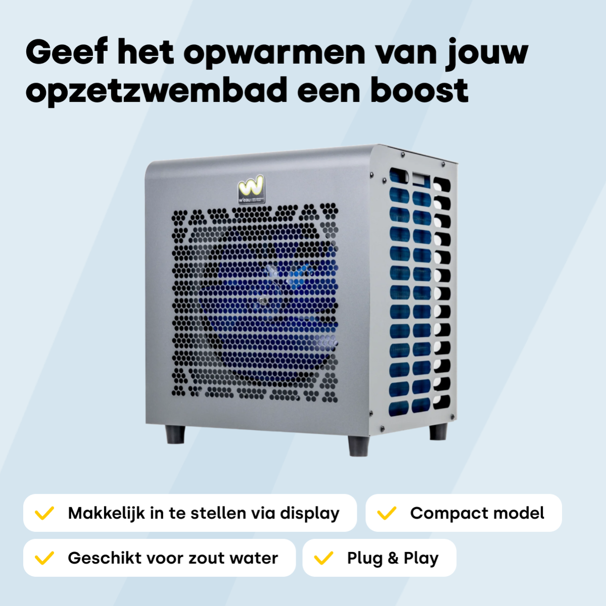 W'eau Mini Power 2.0 zwembad warmtepomp - 3 kW
