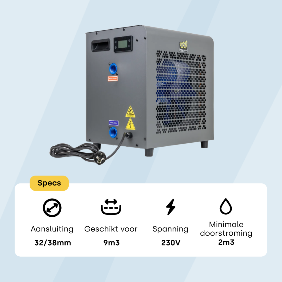 W'eau Mini Inverter 2.0 Plus zwembad warmtepomp - 3 kW