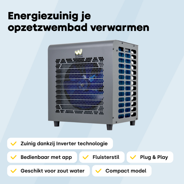 W'eau Mini Inverter 2.0 Plus zwembad warmtepomp - 6 kW