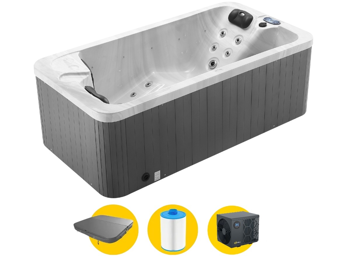 W'eau Iseo spa met warmtepomp - 2 persoons