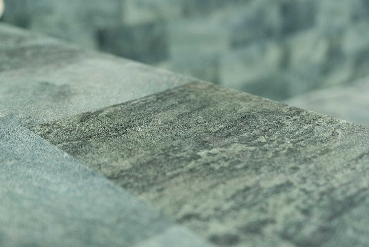 Haogenplast 3D StoneTile zwembadfolie Emerald - 1,65 x 25m