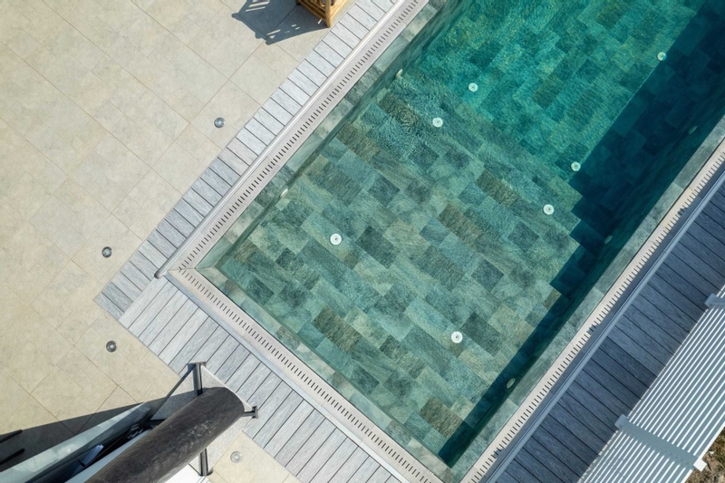 Haogenplast 3D StoneTile zwembadfolie Emerald - 1,65 x 25m