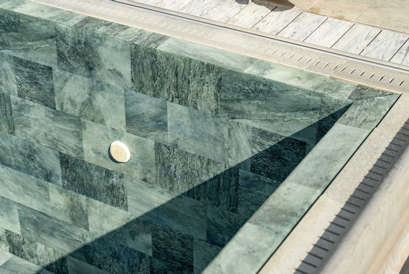 Haogenplast 3D StoneTile zwembadfolie Emerald - 1,65 x 25m