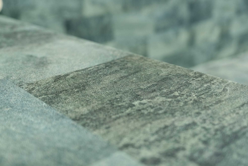 Haogenplast 3D StoneTile zwembadfolie Emerald - 1,65 x 25m