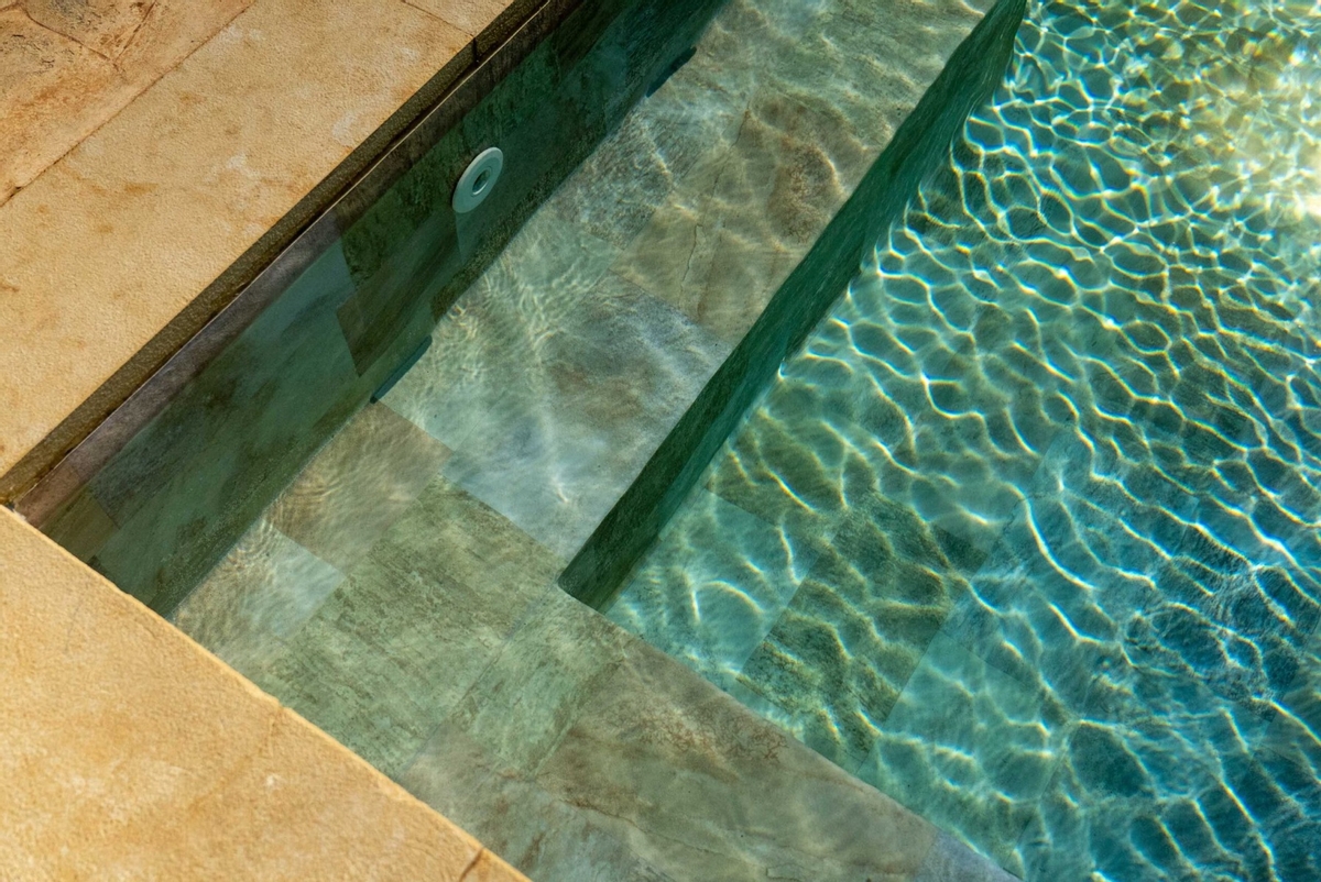 Haogenplast 3D StoneTile zwembadfolie Golden - 1,65 x 25m